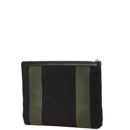 Saint Laurent 414764 Canvas Leather Clutch Bag