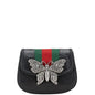 Gucci Totem Butterfly Shearling Leather Shoulder Bag