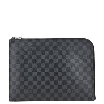 Louis Vuitton Pochette Jour GM Damier Graphite Clutch Bag