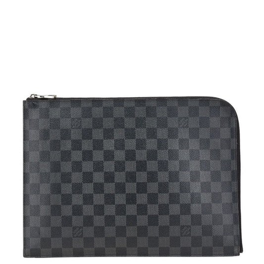 Louis Vuitton Pochette Jour GM Damier Graphite Clutch Bag