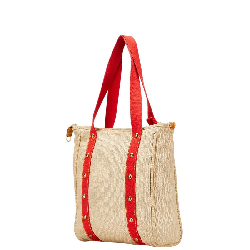Louis Vuitton Antigua Cabas MM Canvas Shoulder Bag