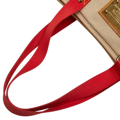 Louis Vuitton Antigua Cabas MM Canvas Shoulder Bag