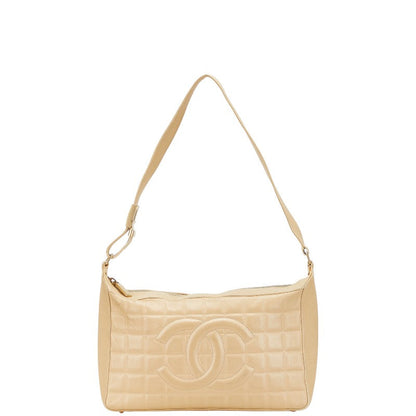 Chanel Coco Mark Choco Bar Calfskin Shoulder Bag