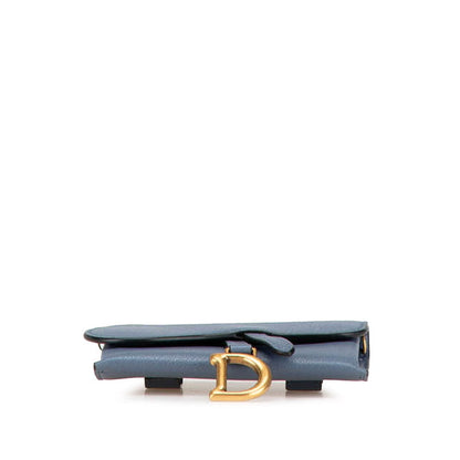 Dior Saddle Leather Chain Shoulder Wallet