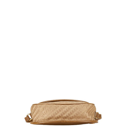 Gucci Old Gucci Canvas Leather Shoulder Bag
