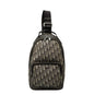 Dior Oblique Trotter Canvas Leather Shoulder Bag