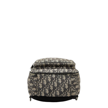 Dior Oblique Trotter Canvas Leather Shoulder Bag