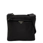 Prada Triangle Logo Plate Nylon Shoulder Bag