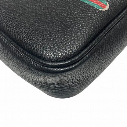 Gucci Webbing Calf Leather Shoulder Bag