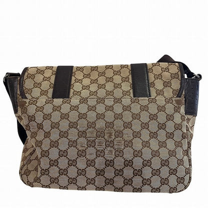 Gucci GG Canvas Leather Shoulder Bag