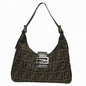 Fendi Zucca Canvas Shoulder Bag