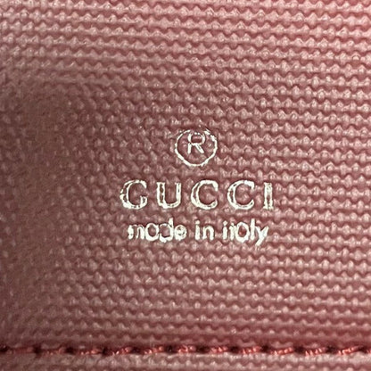 Gucci Rosso Ancora Super Mini Shoulder GG Shadow Canvas Shoulder Bag