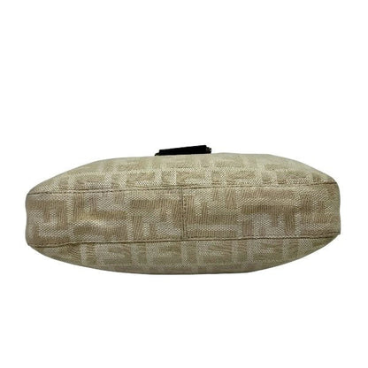 Fendi Mamma Baguette Canvas Shoulder Bag