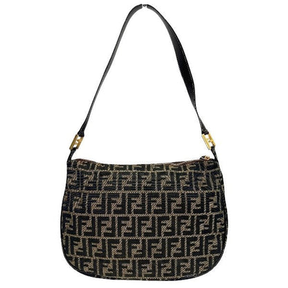 Fendi Zucca Canvas Shoulder Bag