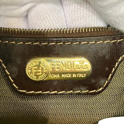 Fendi Zucca Canvas Shoulder Bag