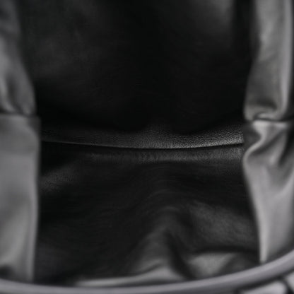 Smooth Butter Calf The Pouch Oversized Clutch Black