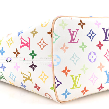 LV X TM Monogram Multicolor Neverfull MM White