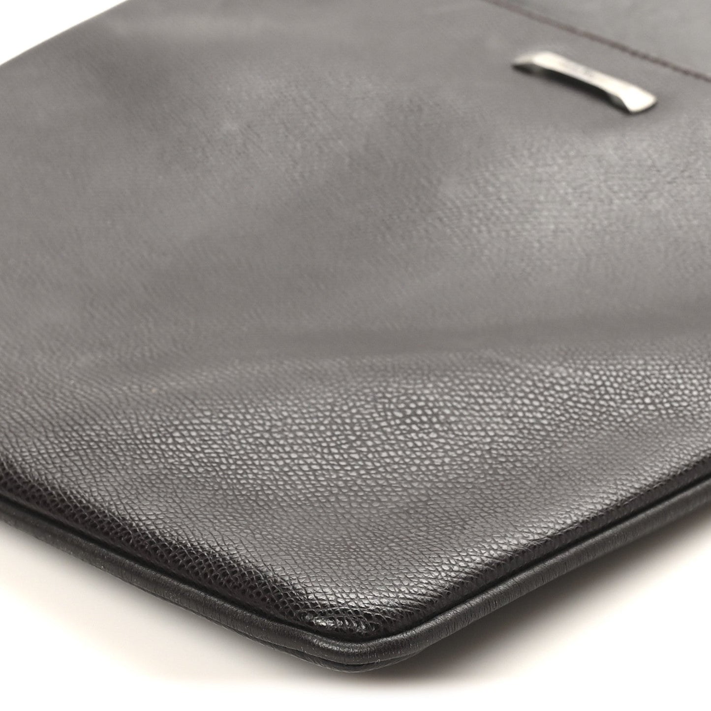 Stamped Calfskin Crossbody Bag Brown