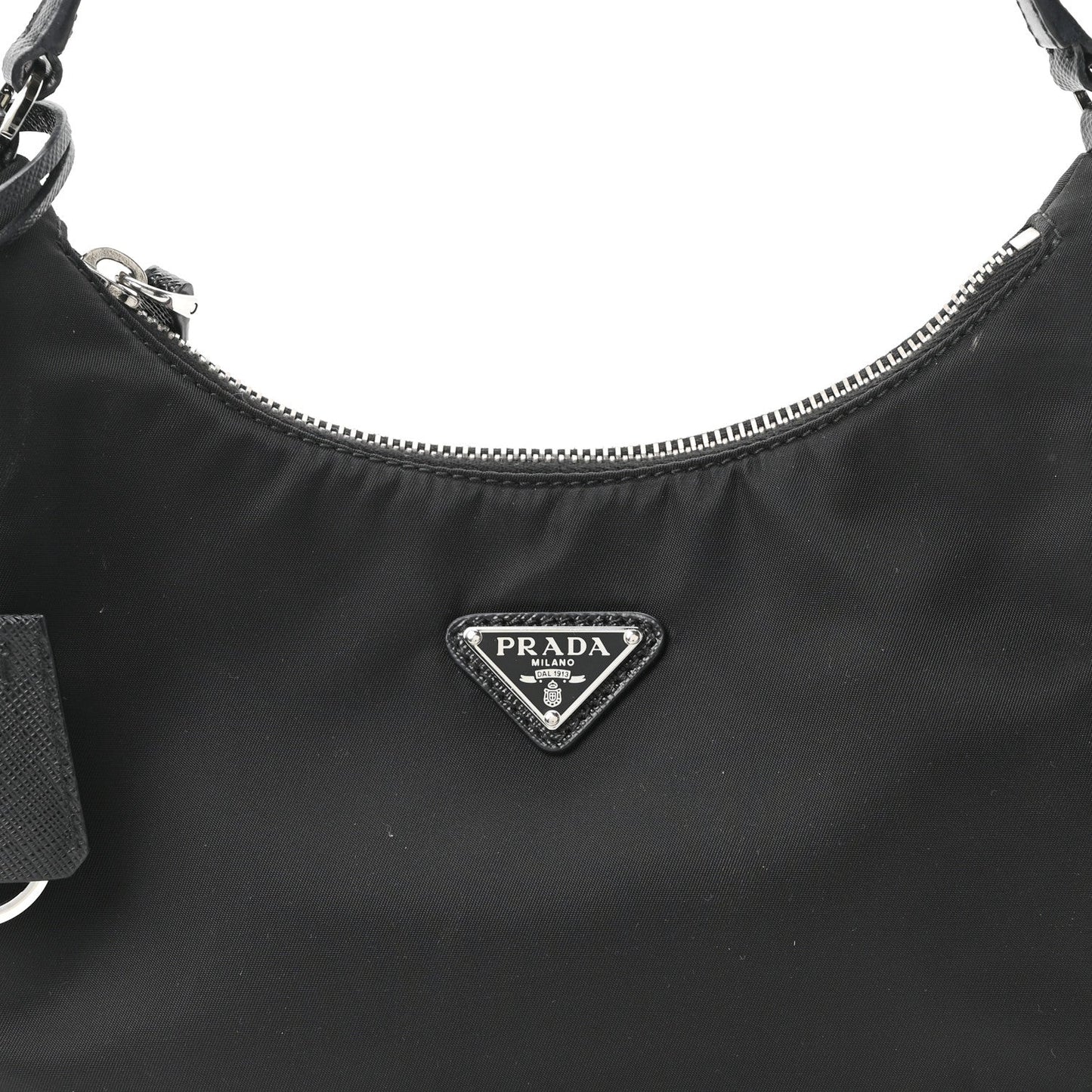 Re-Nylon Saffiano Mini Re-Edition 2005 Bag Black