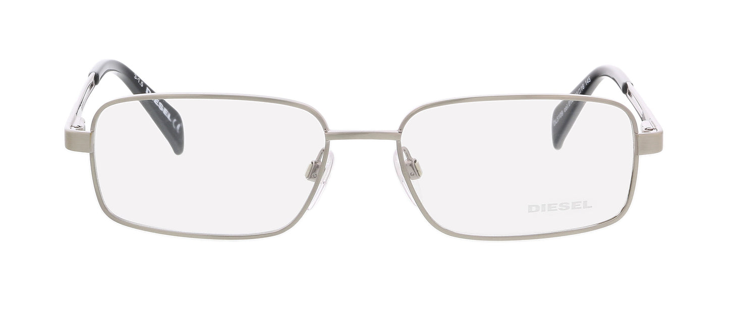 Diesel Shiny Palladium Rectanglular DL5109 Eyeglasses