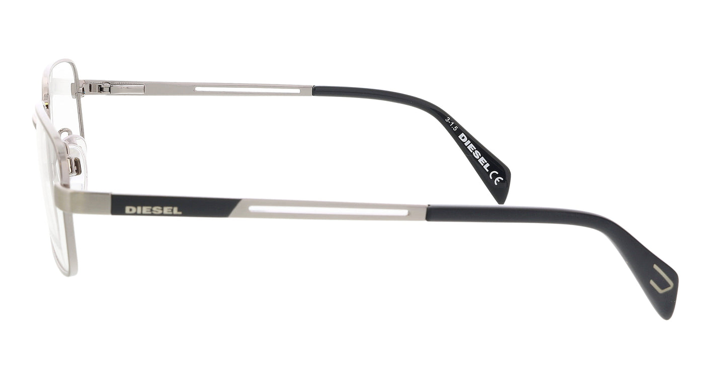 Diesel Shiny Palladium Rectanglular DL5109 Eyeglasses