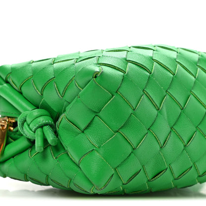 Nappa Intrecciato Small Loop Camera Bag Parakeet