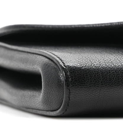 Sugar Goatskin Obsedia Chain Shoulder Bag Black