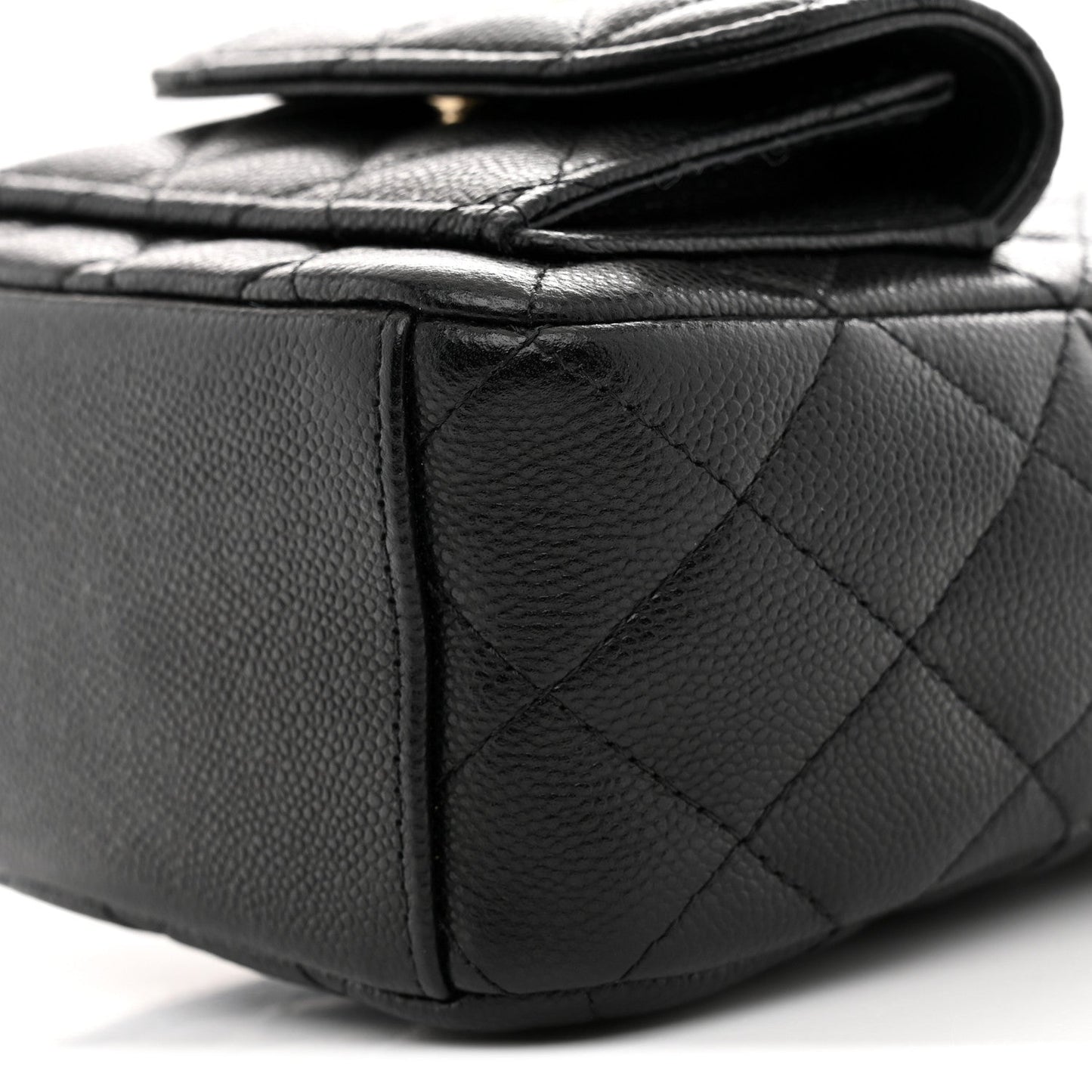Caviar Quilted CC Mini Classic Backpack Black