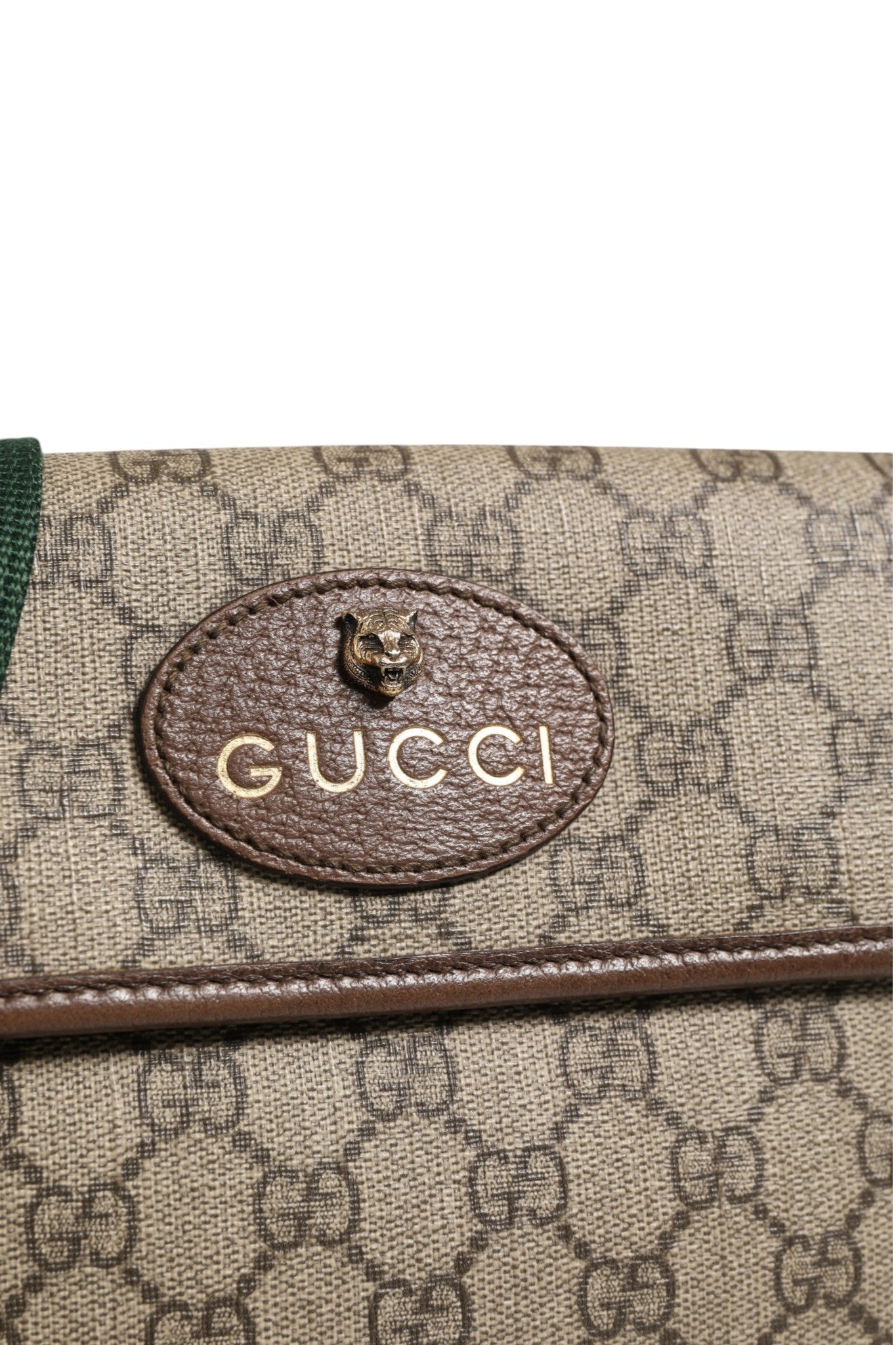 Gucci Supreme Monogram Neo Vintage Web Belt Bag Women's Brown (   )