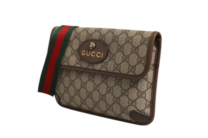 Gucci Supreme Monogram Neo Vintage Web Belt Bag Women's Brown (   )