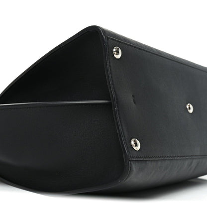 Vitello Dolce Shiny Nappa Petite 3Jours Tote Black