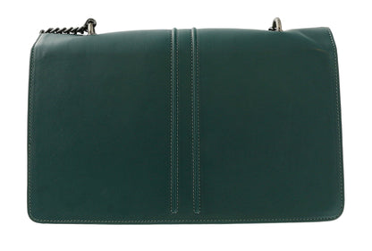 Pierre Cardin Teal Leather Medium Structured Shoulder Bag