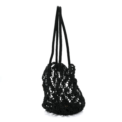 Crochet Small Shopping Bag Black