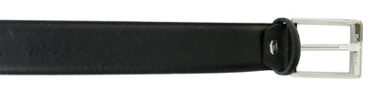 Pierre Cardin Black Embossed Classic D-Ring  Adjustable Buckle Belt Adjustable Mens Belt-