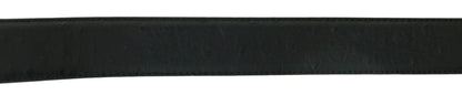 Pierre Cardin Black Embossed Classic D-Ring  Adjustable Buckle Belt Adjustable Mens Belt-