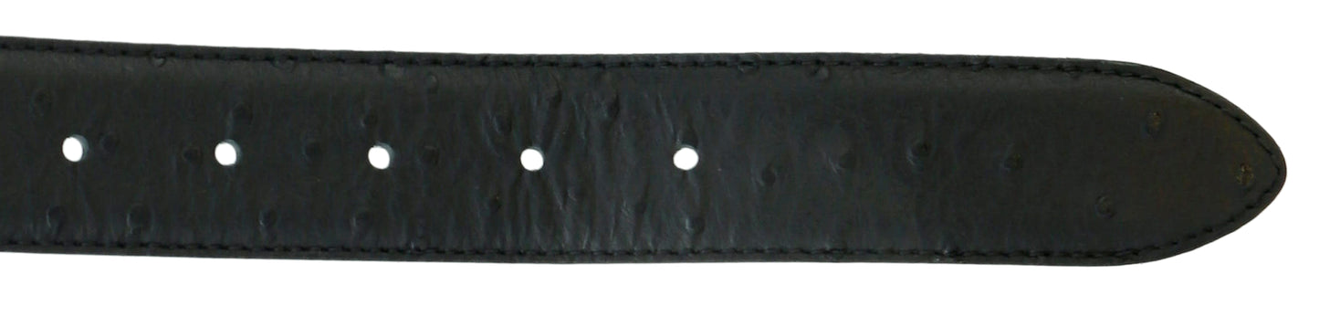 Pierre Cardin Black Embossed Classic D-Ring  Adjustable Buckle Belt Adjustable Mens Belt-