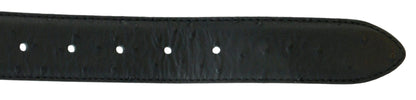Pierre Cardin Black Embossed Classic D-Ring  Adjustable Buckle Belt Adjustable Mens Belt-