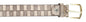 Pierre Cardin Distressed Brown Textured Classic Silver D-Ring Adjustable Belt Adjustable Mens Belt-
