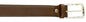 Pierre Cardin Brown Classic Square Silver D-Ring Adjustable Belt Adjustable Mens Belt-