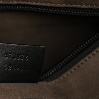 GG Supreme Monogram Flat Messenger Bag Beige Black New Acero