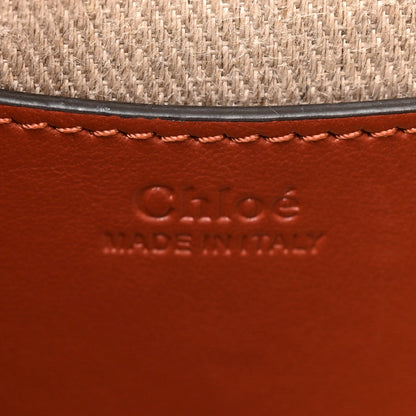 Calfskin Suede Small Tess Bag Sepia Brown