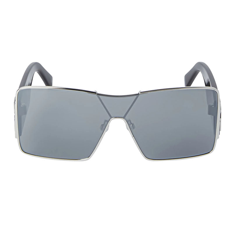 Off-White Sunglasses Shield Full Rim, Silver Frame and Dark Grey Lens OERI14GASPEN7207