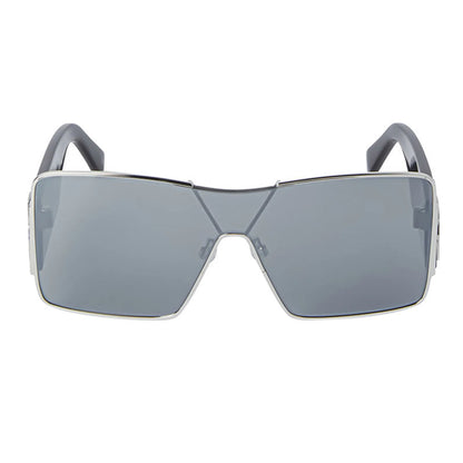 Off-White Sunglasses Shield Full Rim, Silver Frame and Dark Grey Lens OERI14GASPEN7207