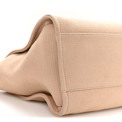 Mixed Fibers Medium Deauville Tote Beige