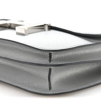 Metallic Chevre Chamkilight Constance 18 Argent