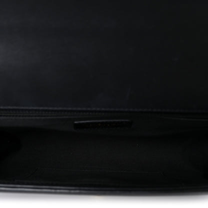Calfskin Quilted New Medium Boy Flap Black