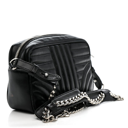 Soft Calfskin Diagramme Camera Bag Black