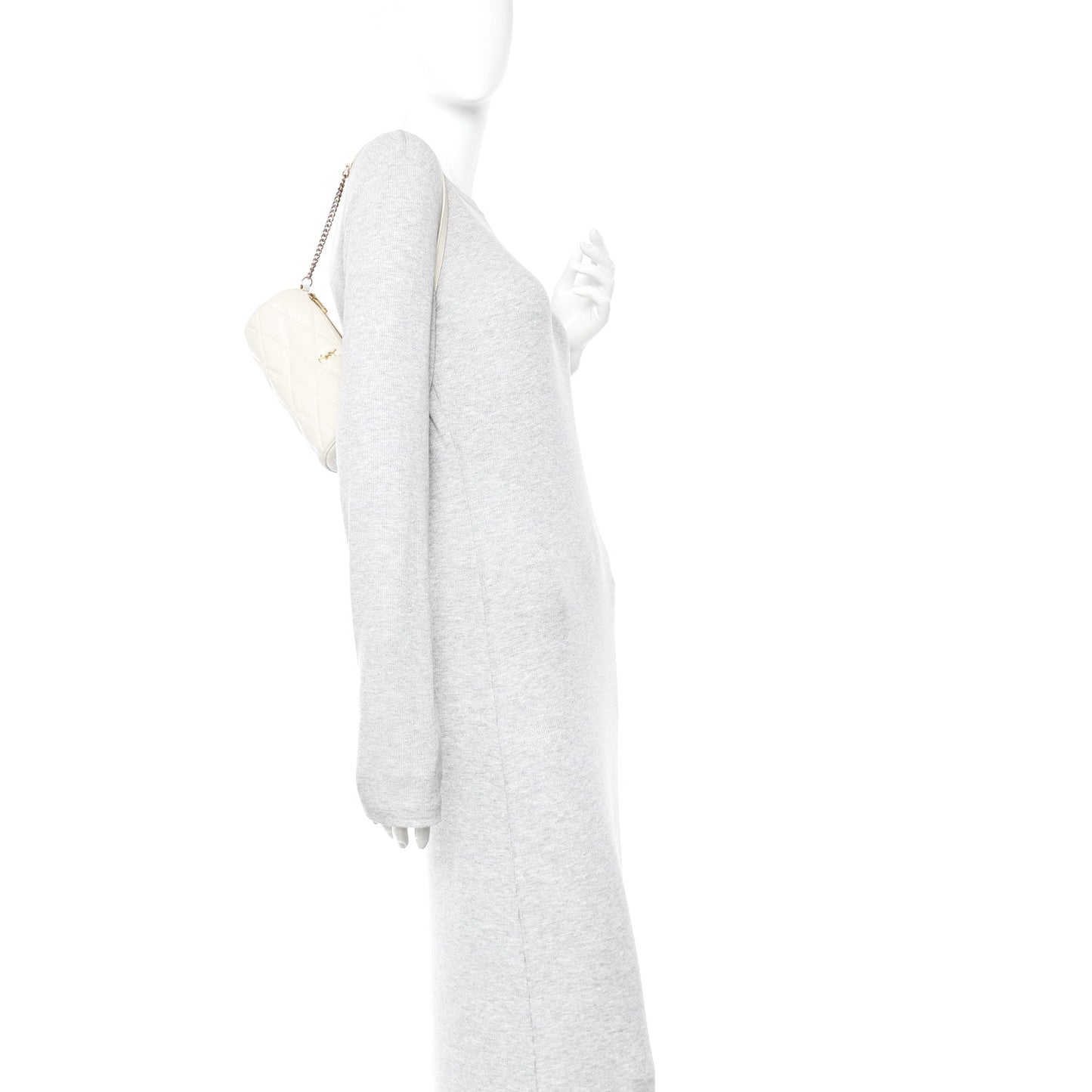 Lambskin Monogram Mini Sade Tube Bag Crema Soft