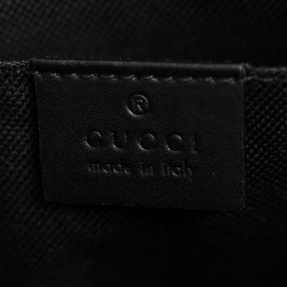 GG Supreme Monogram Web Small Flat Messenger Bag Black Grey