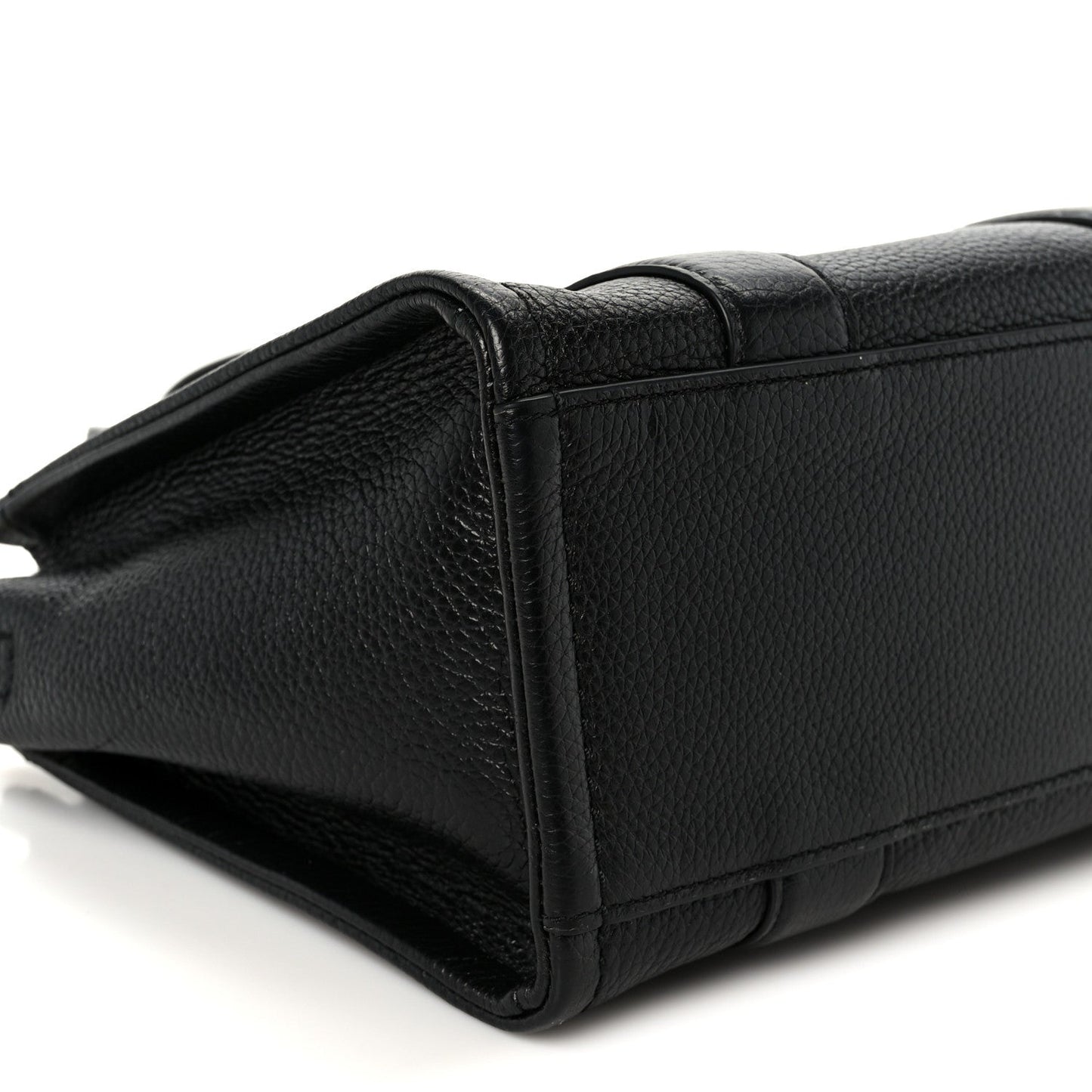 Grained Calfskin Small The Tote Bag Black